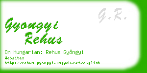 gyongyi rehus business card